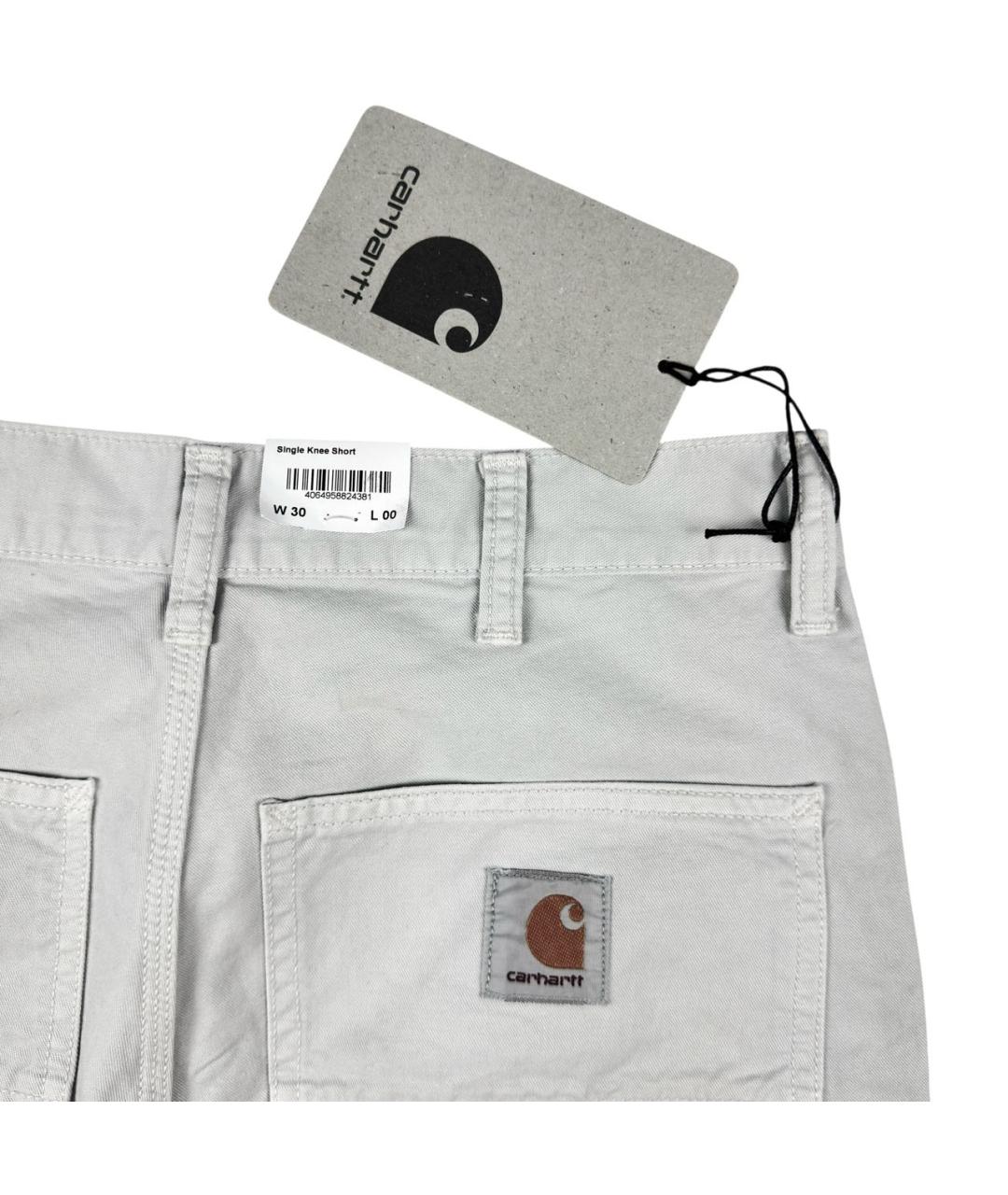 CARHARTT WIP Серые хлопковые шорты, фото 4
