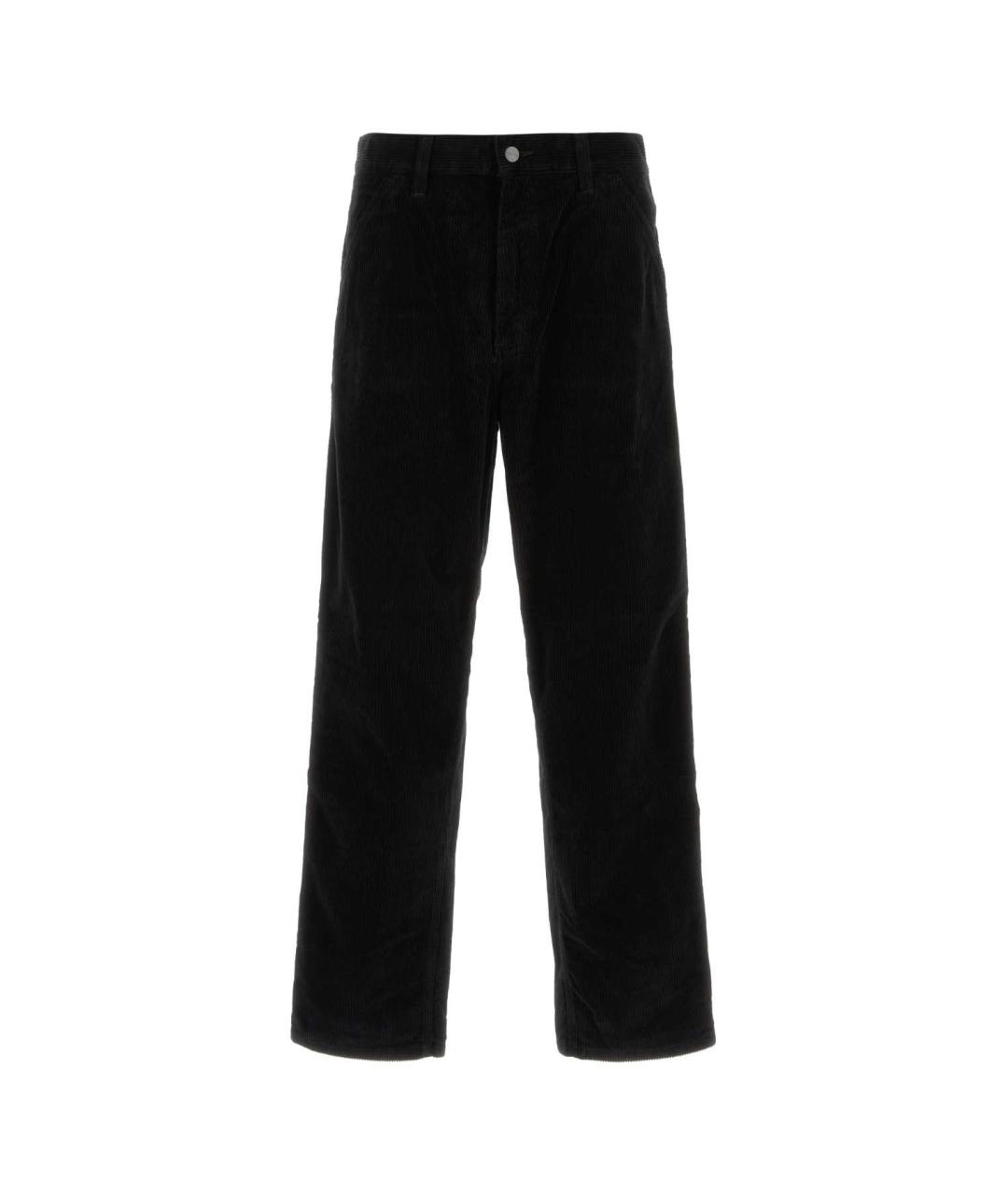 CARHARTT WIP Черные хлопковые повседневные брюки, фото 1