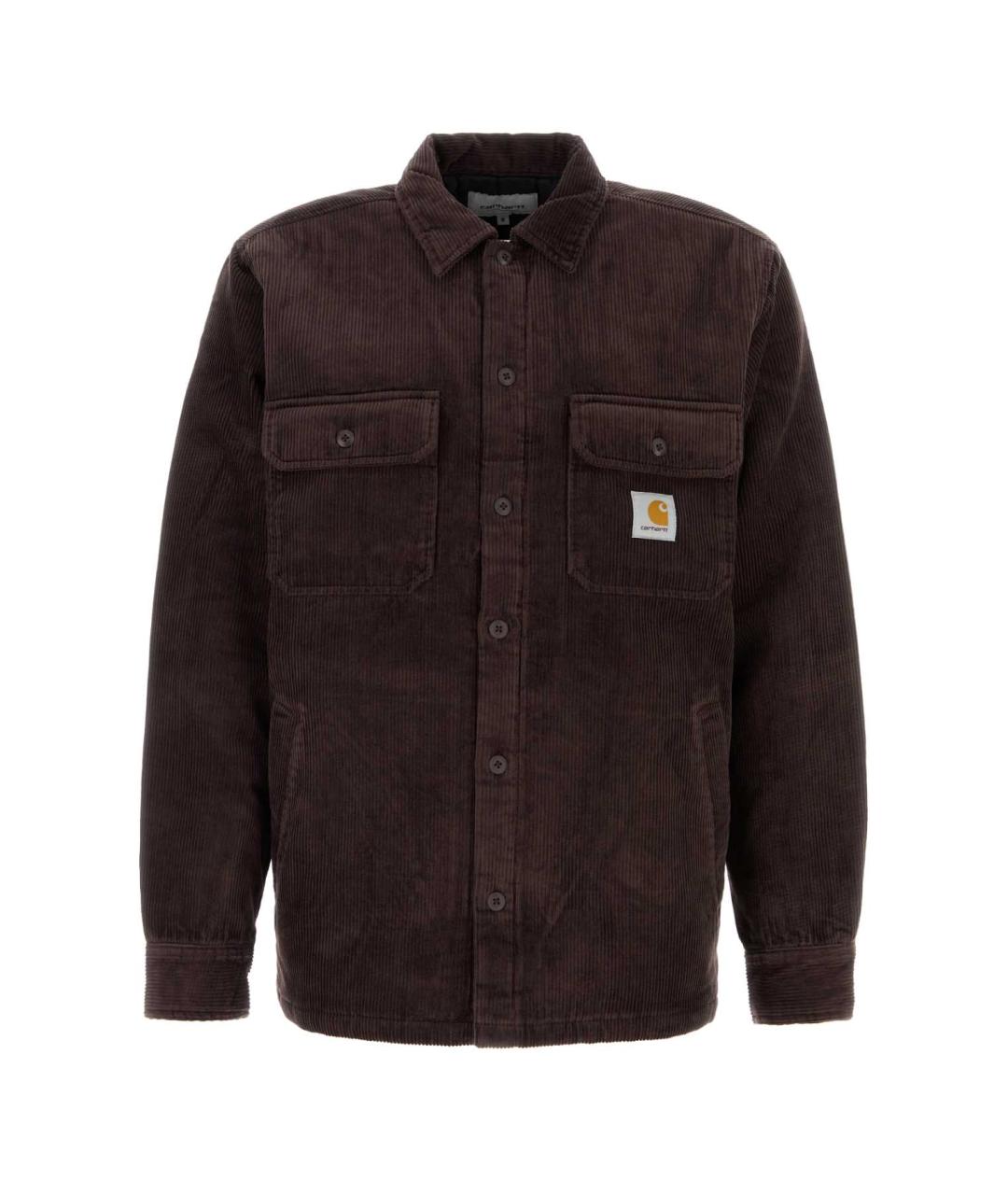 CARHARTT WIP Коричневая хлопковая кэжуал рубашка, фото 1