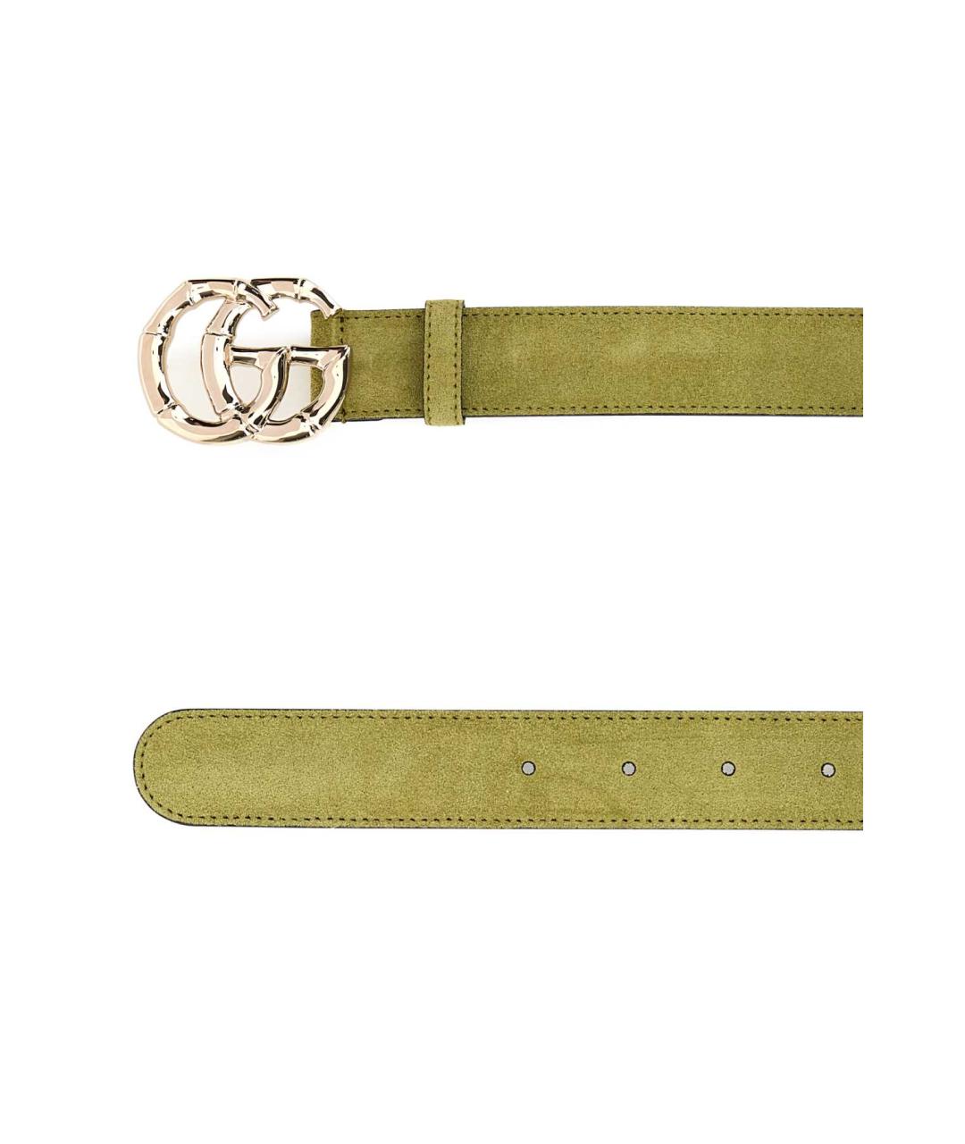 GUCCI Зеленый кожаный ремень, фото 2