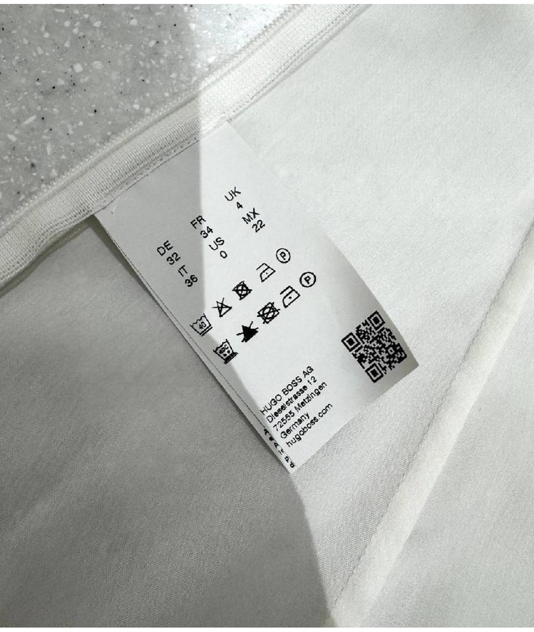 HUGO BOSS Белая хлопковая рубашка, фото 9