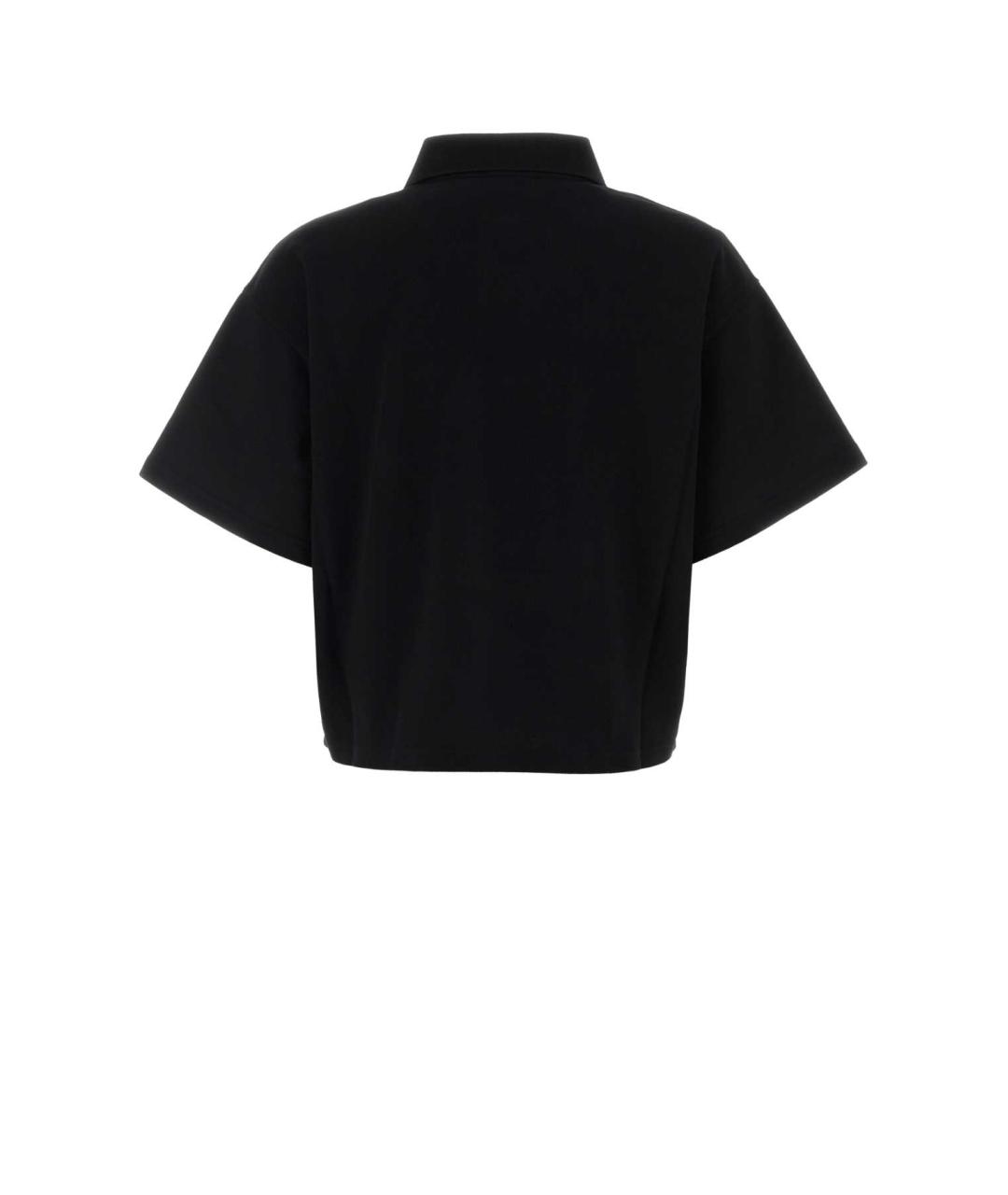 SAINT LAURENT Черная хлопковая футболка, фото 2