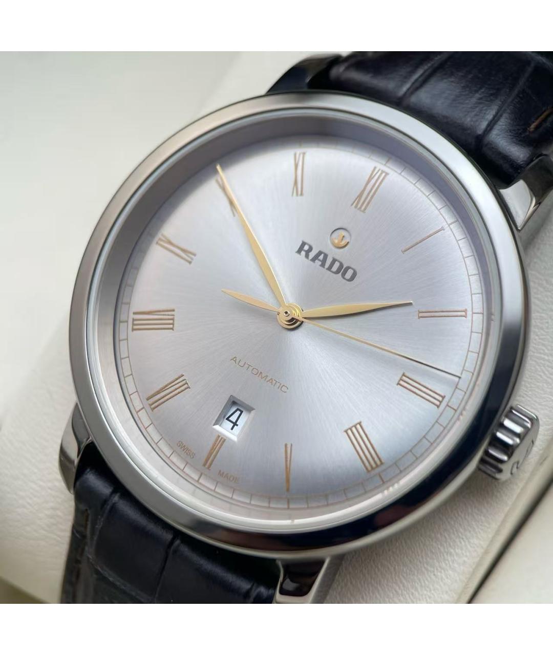 RADO Серебряные металлические часы, фото 3