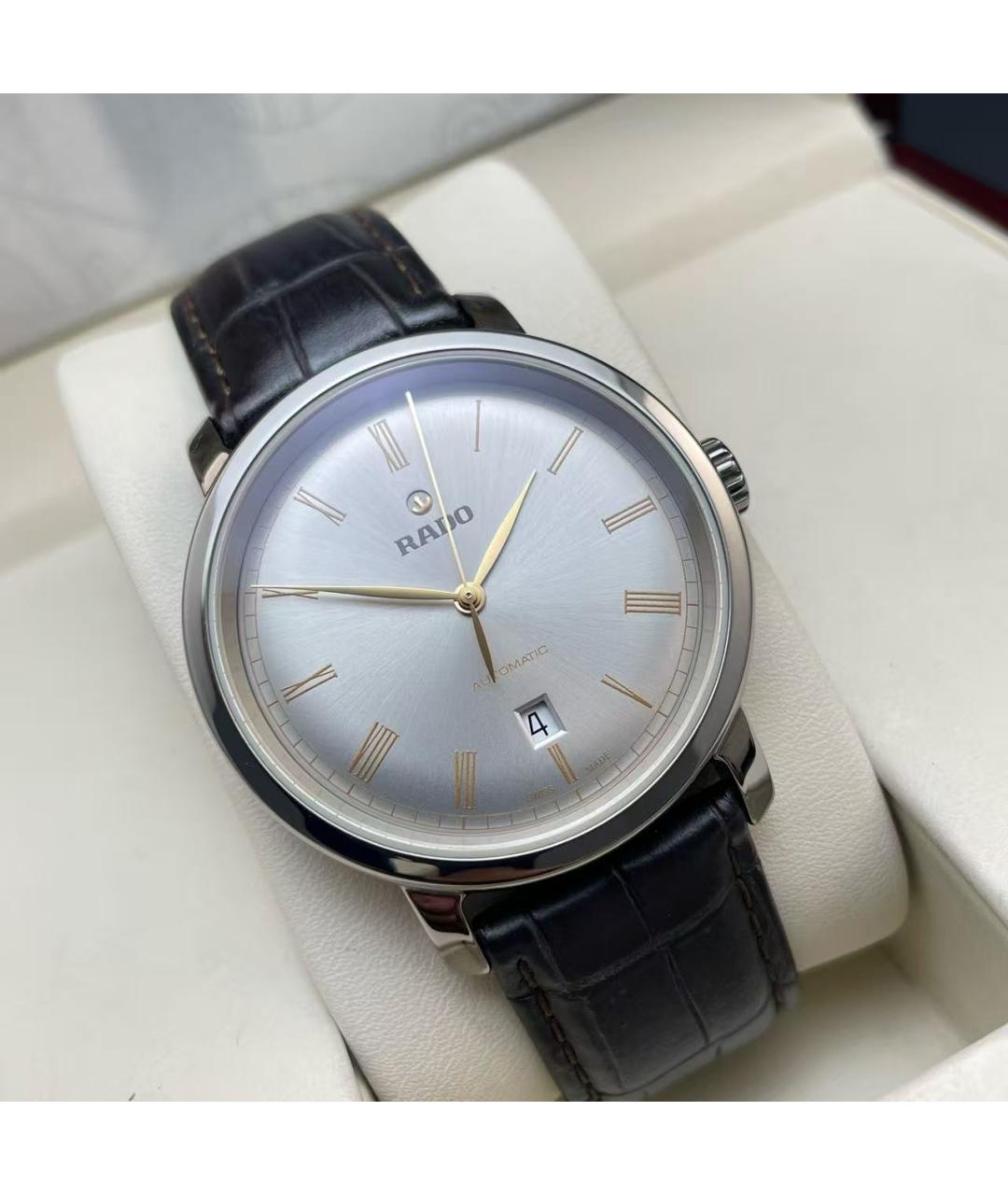 RADO Серебряные металлические часы, фото 4