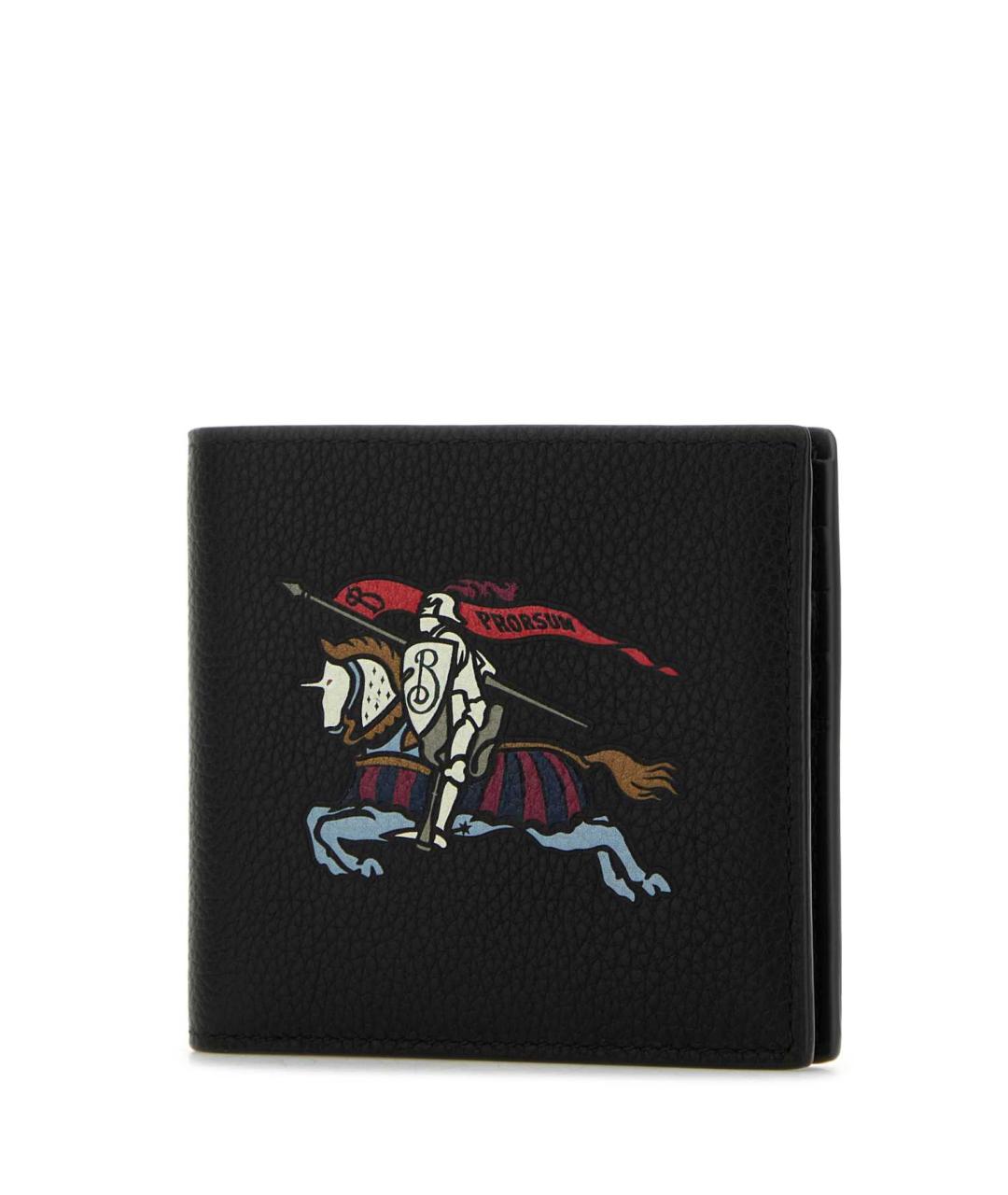 BURBERRY Черный кожаный кошелек, фото 2