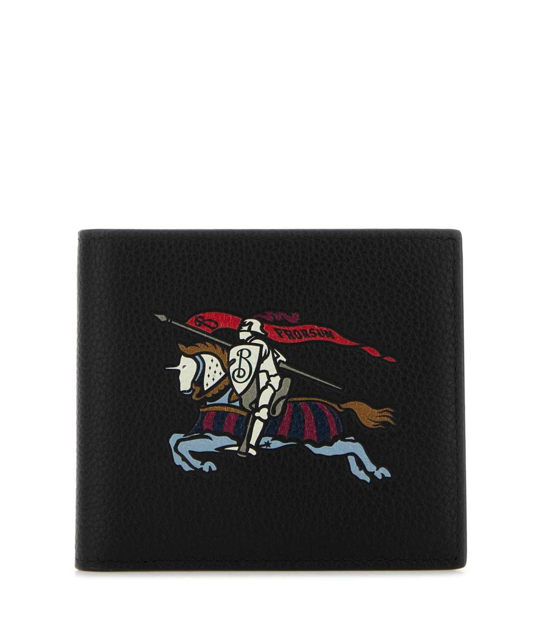 BURBERRY Черный кожаный кошелек, фото 1