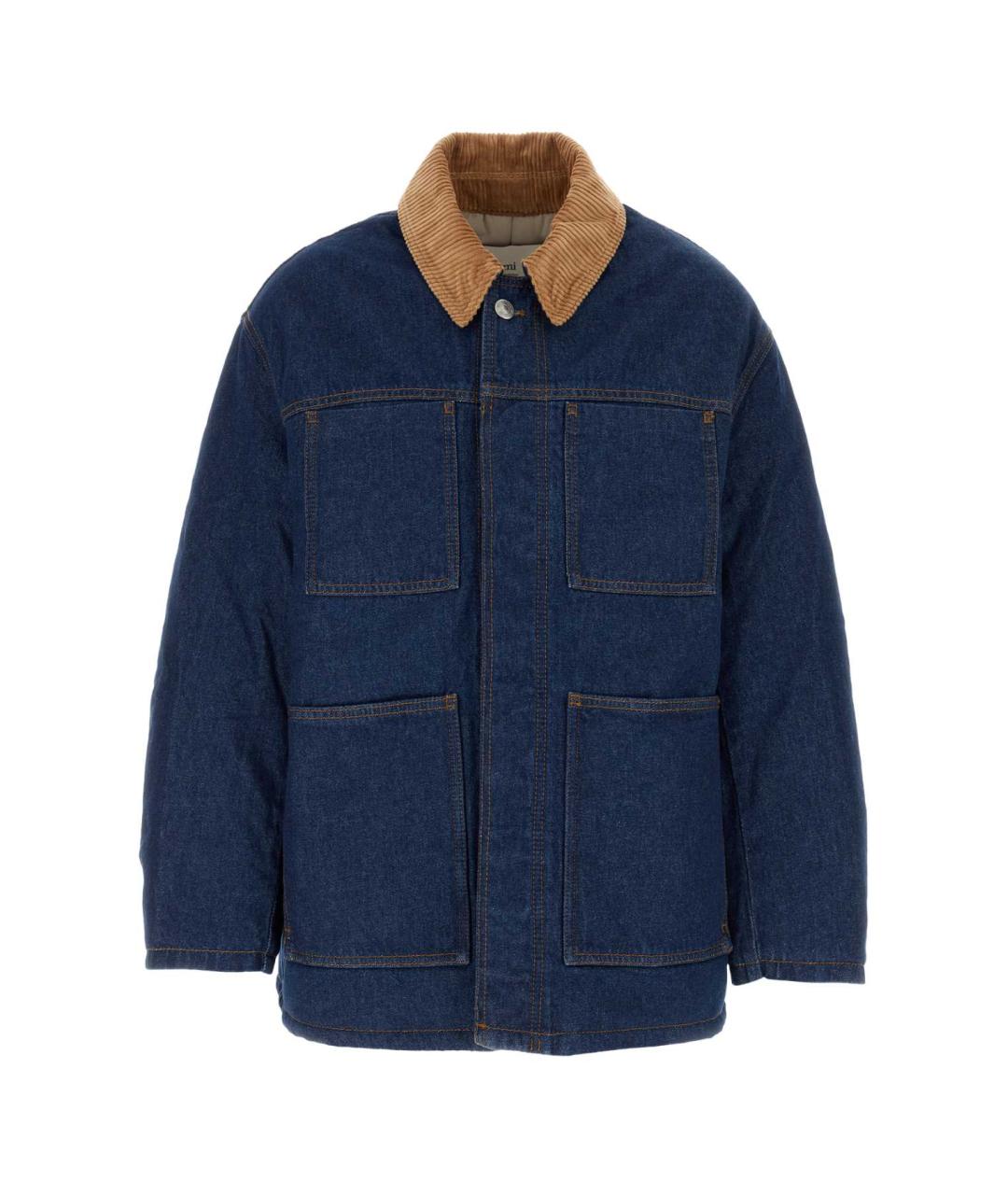 Ami Paris Синяя хлопковая куртка, фото 1