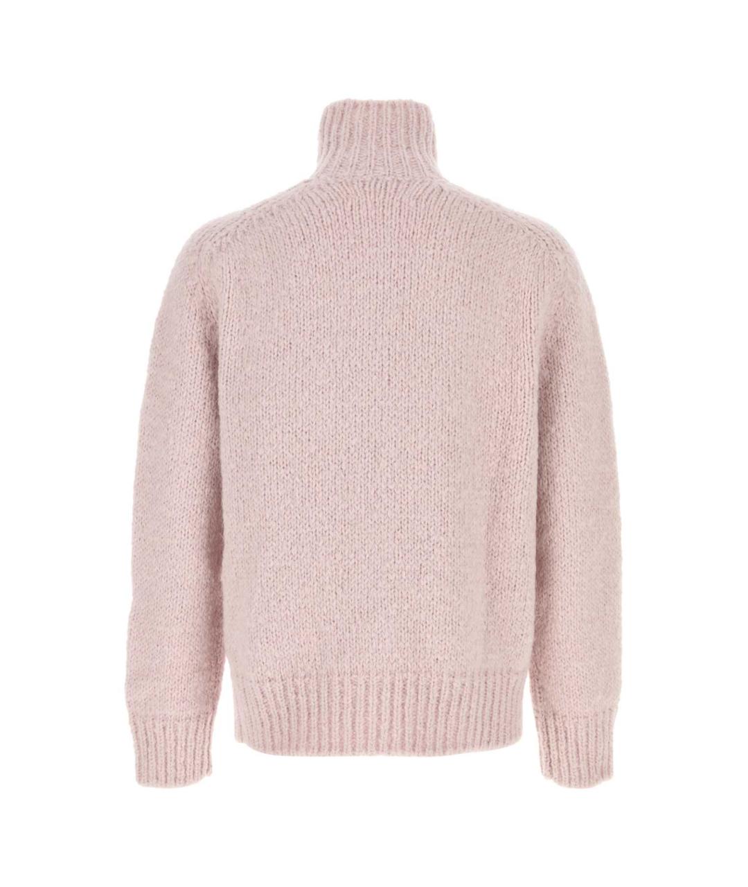 JIL SANDER Розовый шерстяной кардиган, фото 2