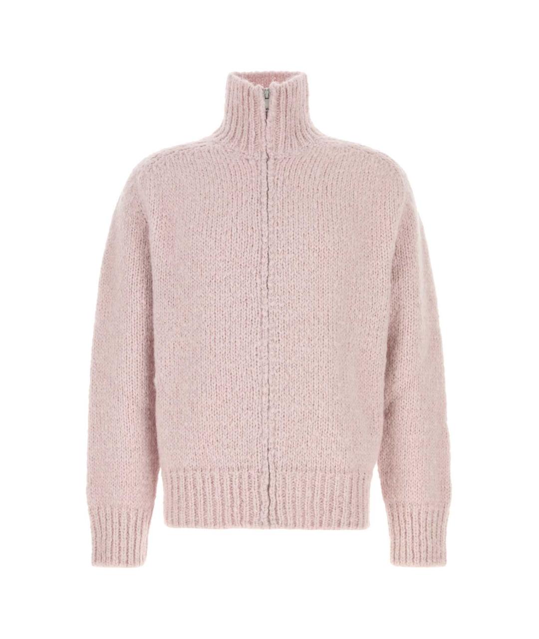 JIL SANDER Розовый шерстяной кардиган, фото 1