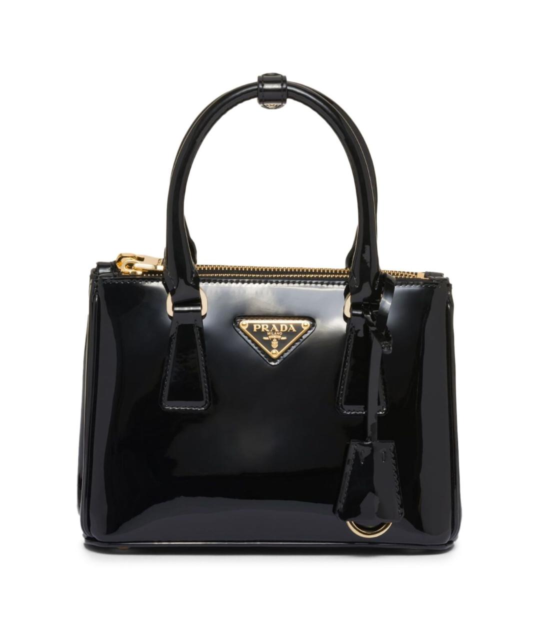 PRADA Черная кожаная сумка тоут, фото 1