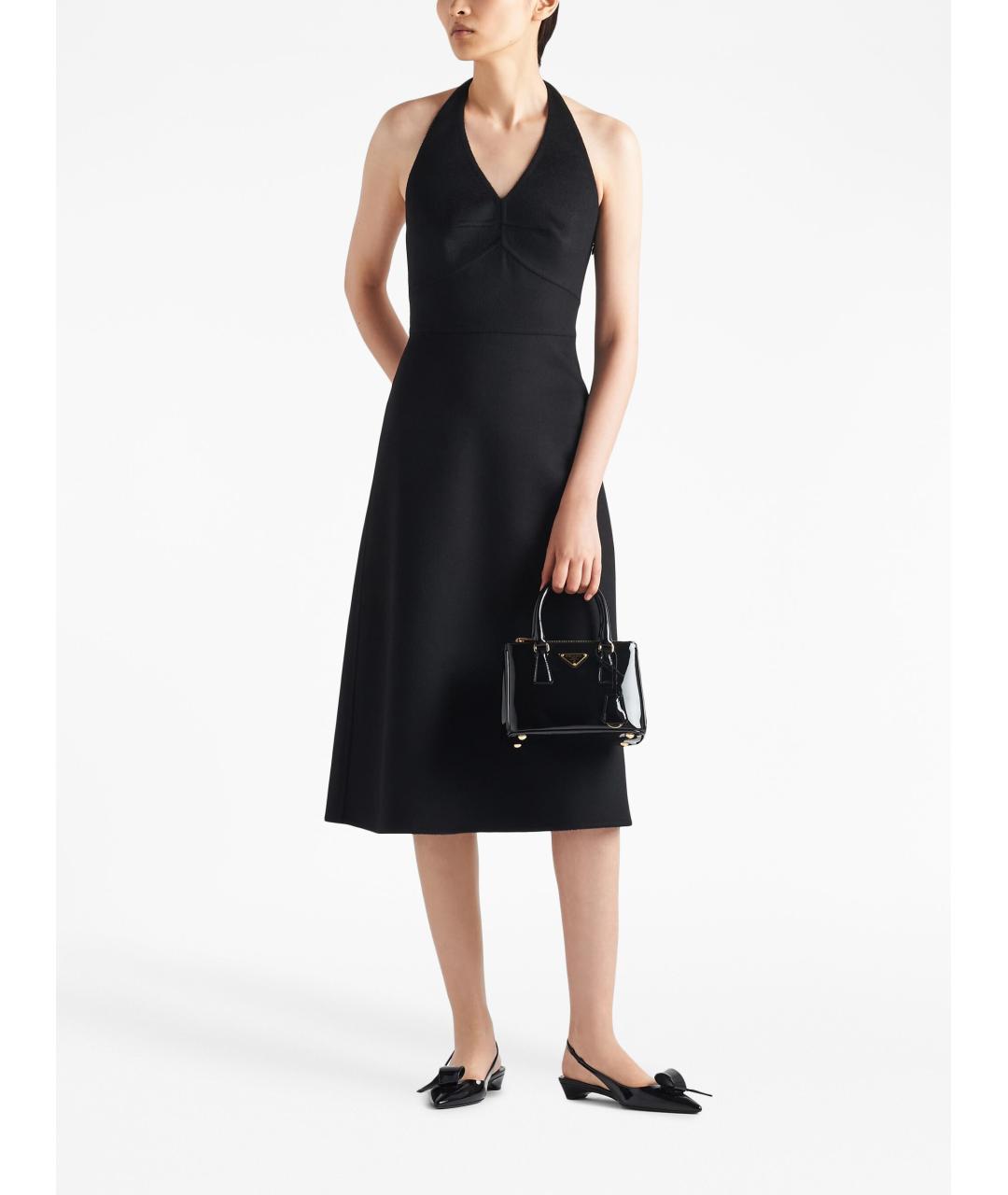 PRADA Черная кожаная сумка тоут, фото 2