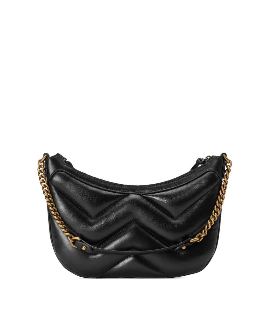 GUCCI Черная кожаная сумка с короткими ручками, фото 3