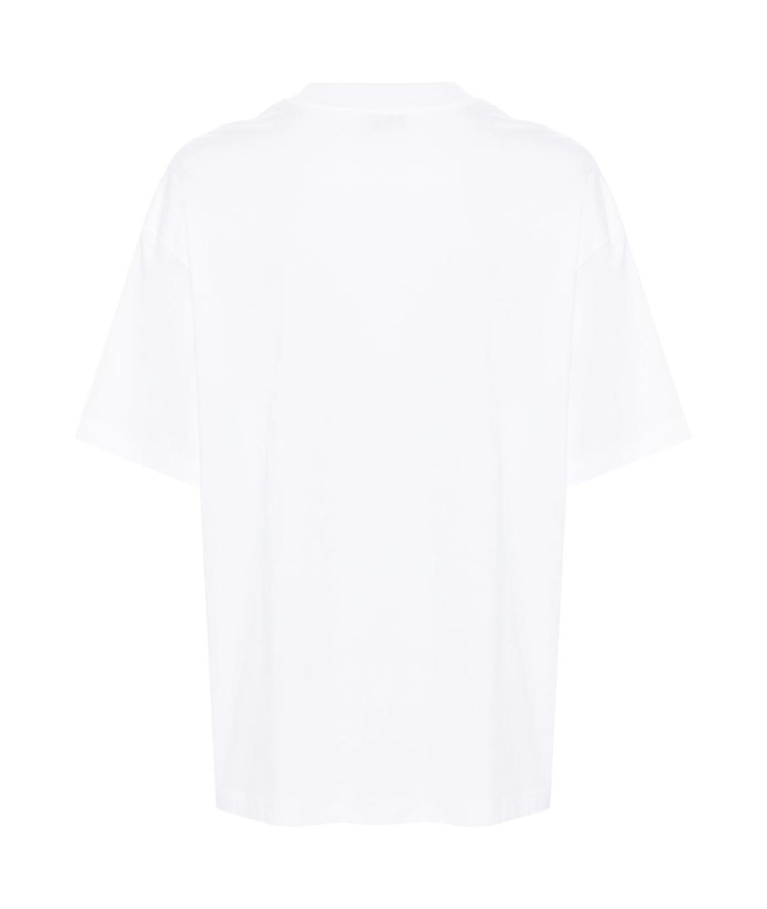 LANVIN Белая хлопковая футболка, фото 2