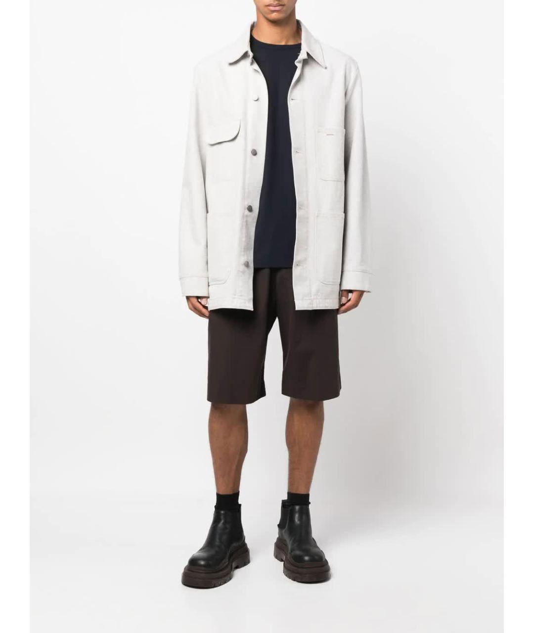 JIL SANDER Синяя хлопковая футболка, фото 2