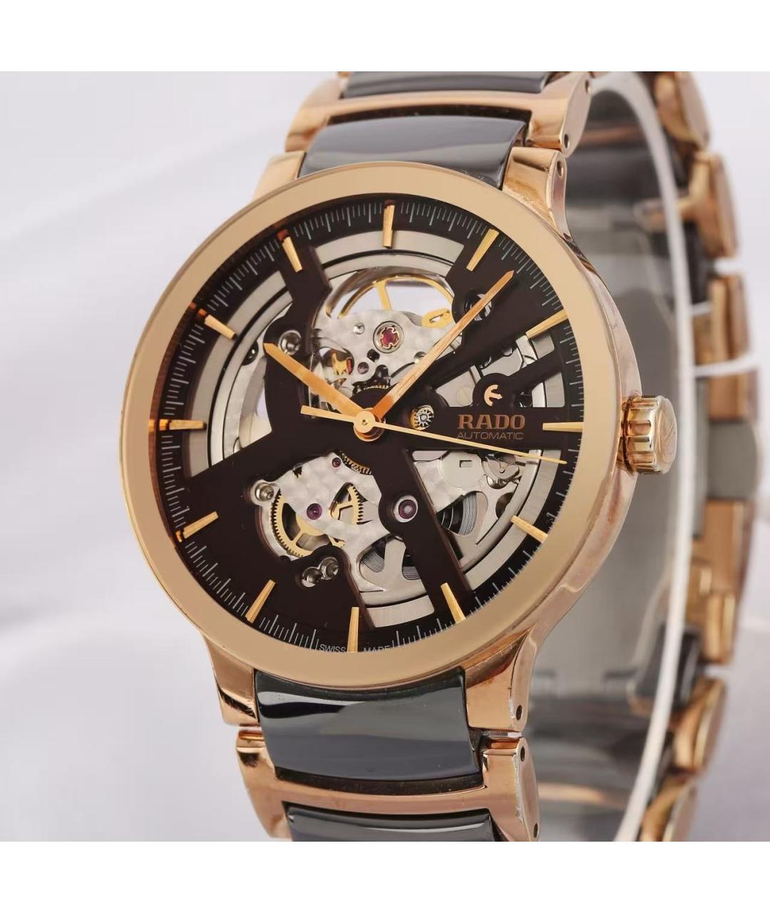 RADO Коричневые стальные часы, фото 2