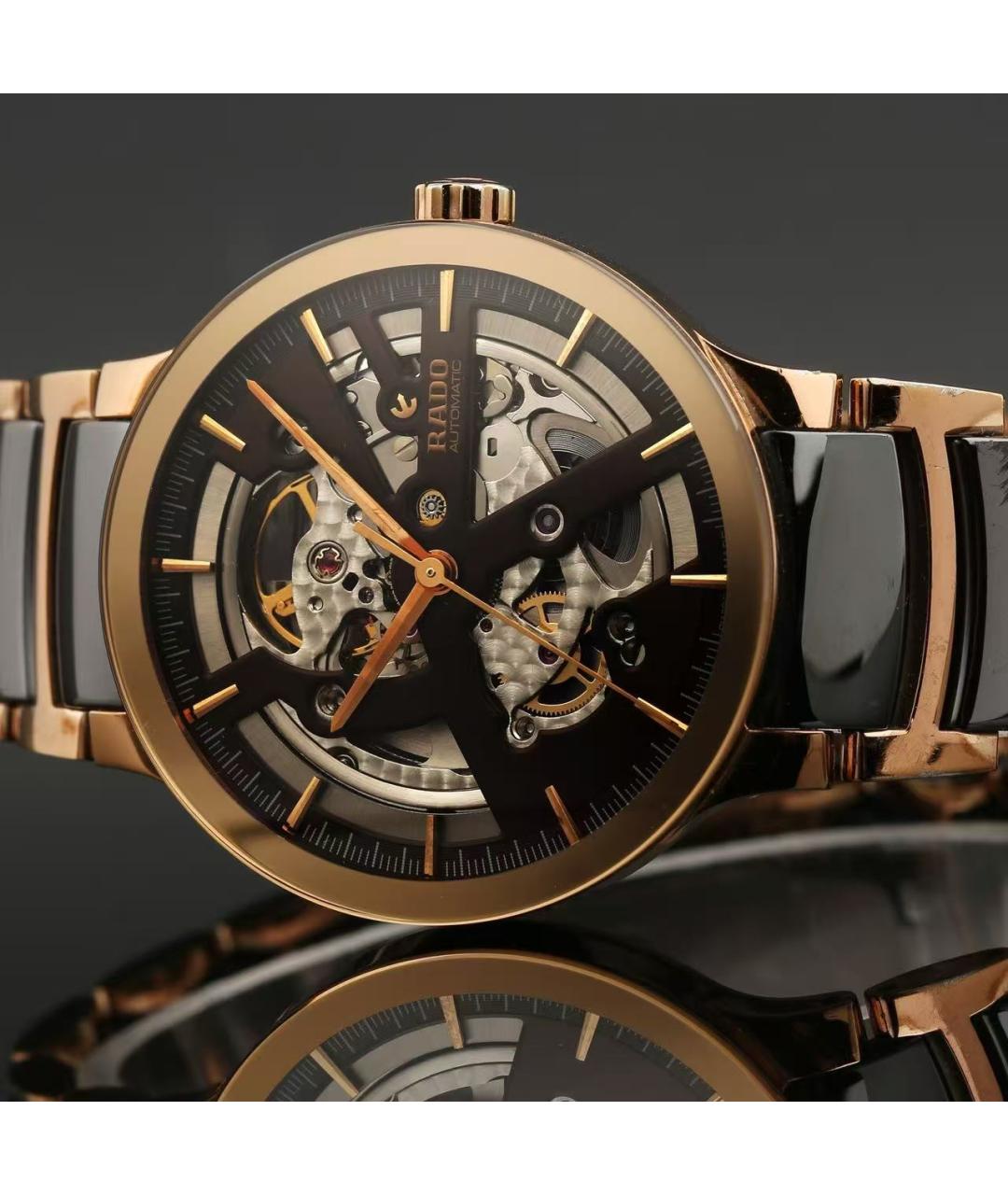 RADO Коричневые стальные часы, фото 5