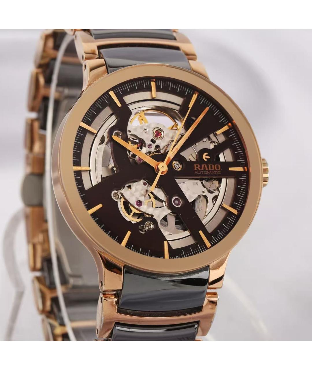 RADO Коричневые стальные часы, фото 4