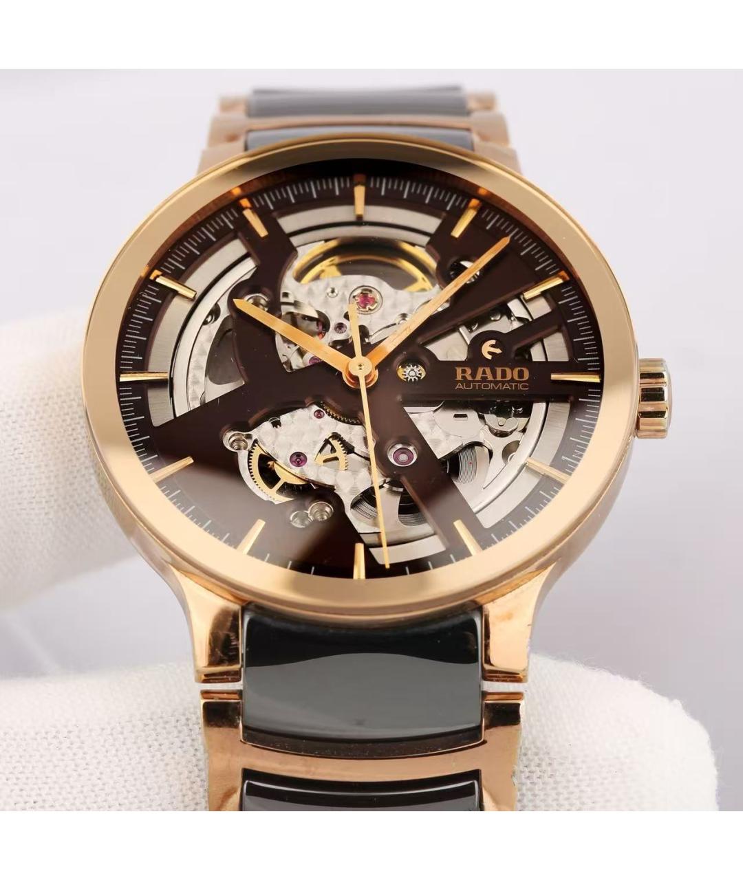 RADO Коричневые стальные часы, фото 6