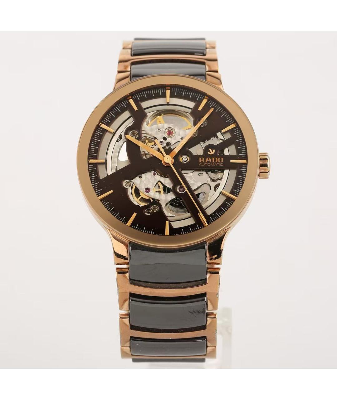 RADO Коричневые стальные часы, фото 3