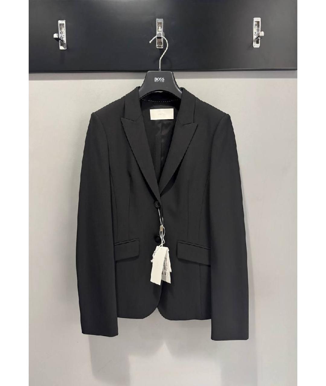 HUGO BOSS Черный шерстяной костюм с брюками, фото 10