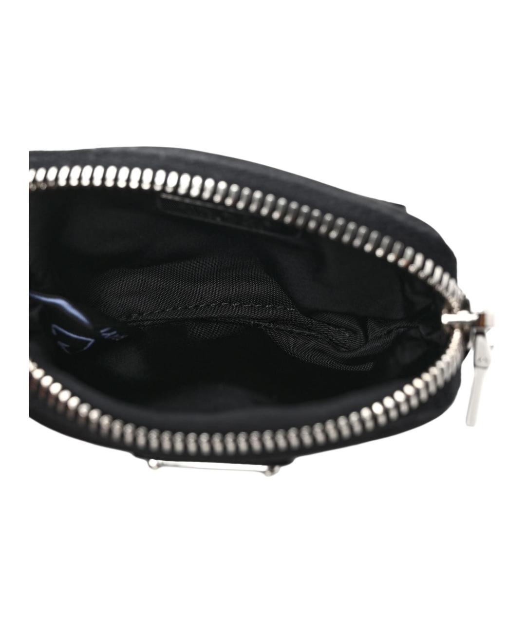 PRADA Черная кожаная поясная сумка, фото 4