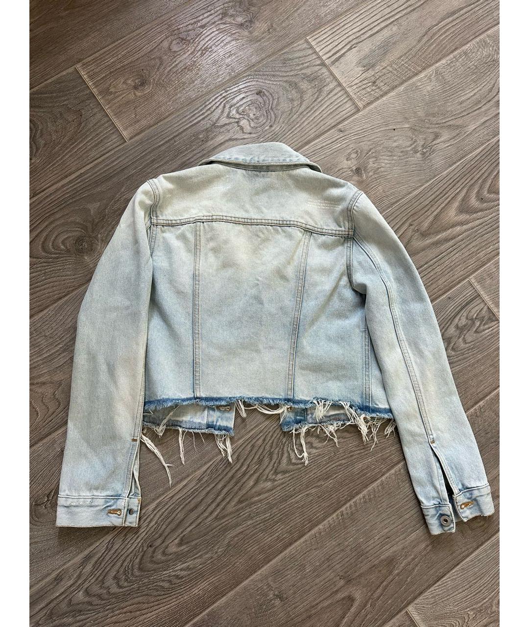 OFF-WHITE Голубая деним куртка, фото 3