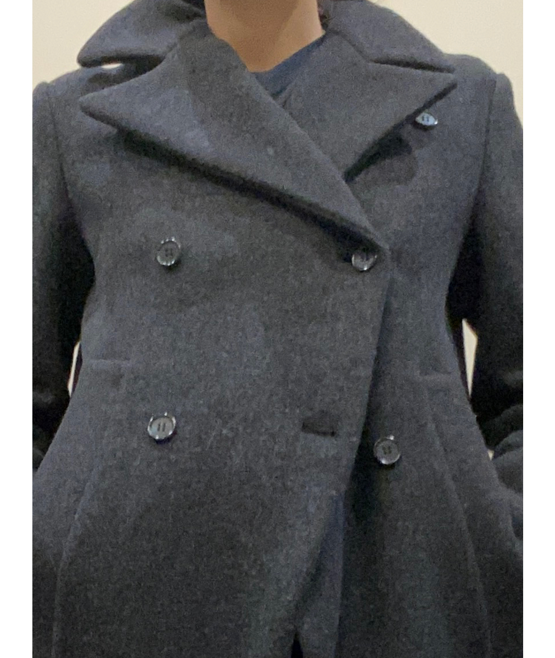 MARNI Антрацитовое шерстяное пальто, фото 4