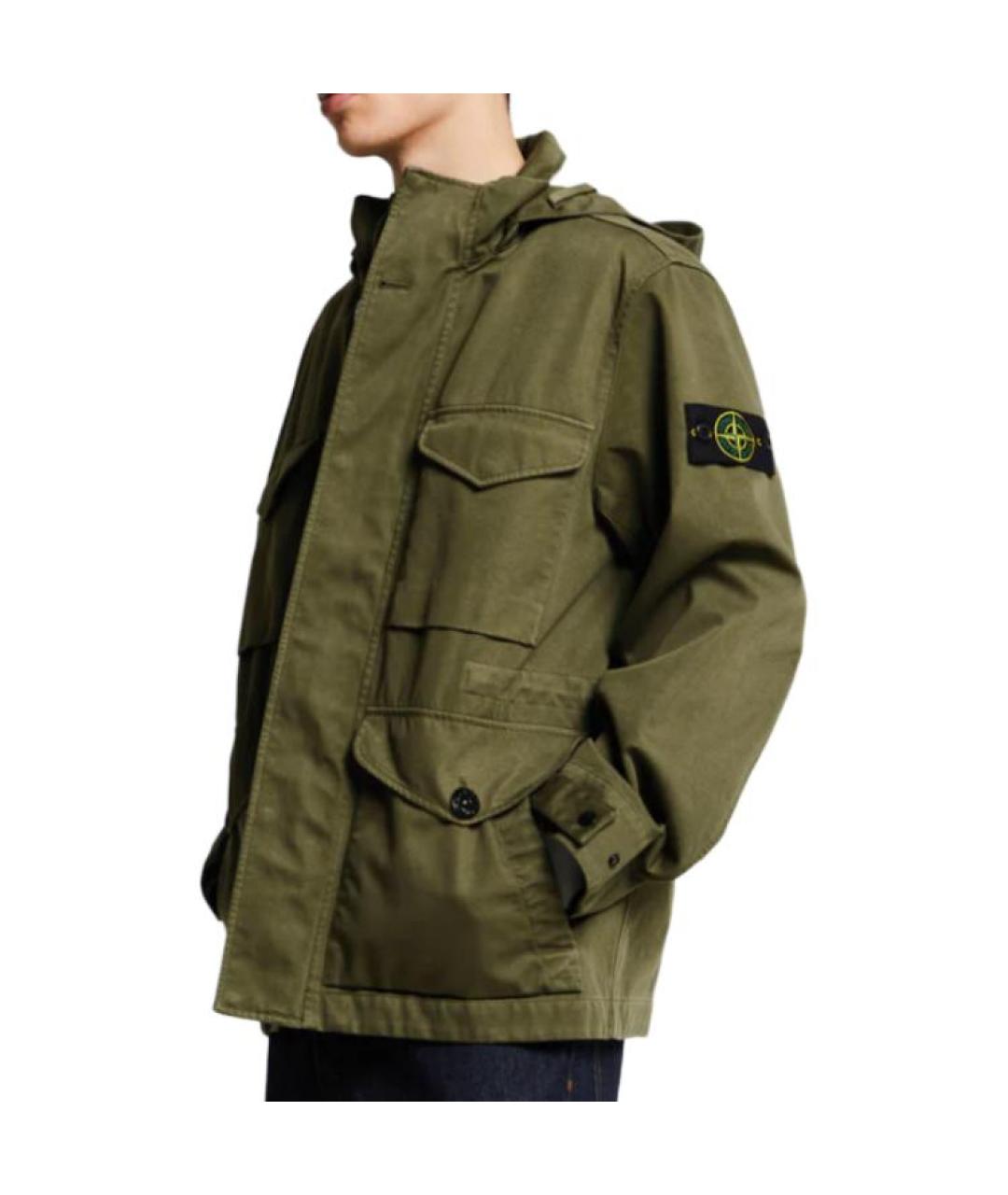 STONE ISLAND Зеленая куртка, фото 4