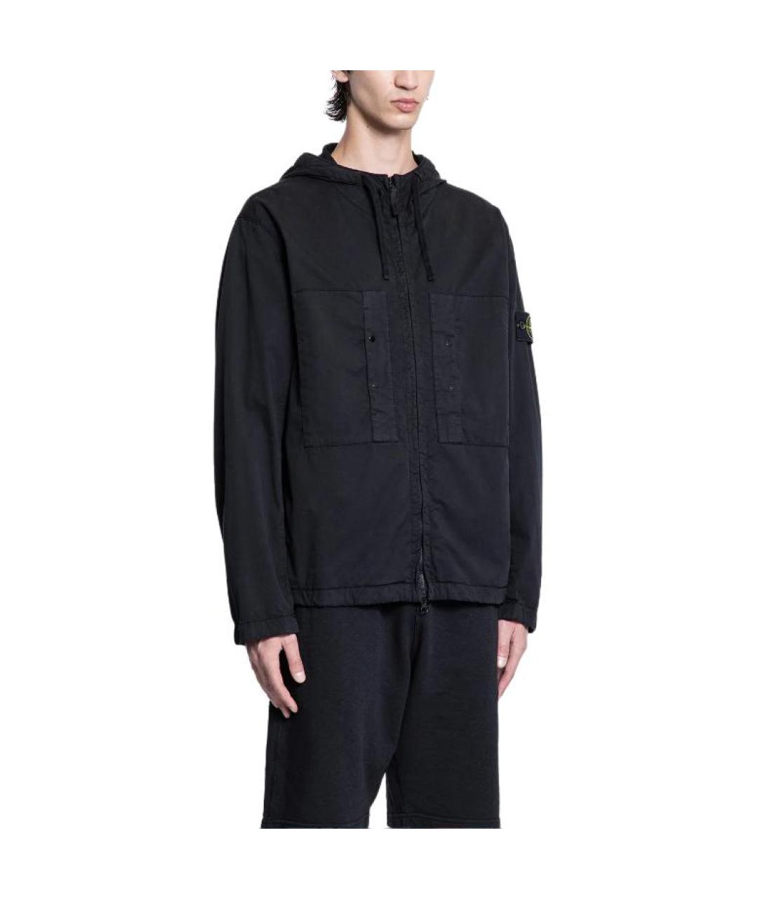 STONE ISLAND Черная куртка, фото 3