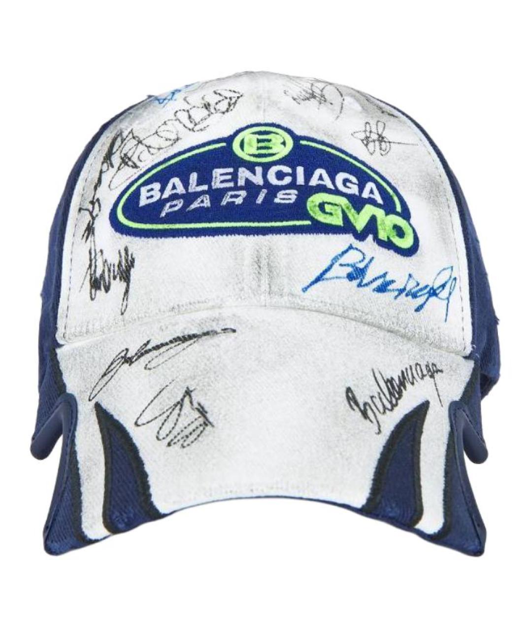 BALENCIAGA Белая хлопковая кепка/бейсболка, фото 2
