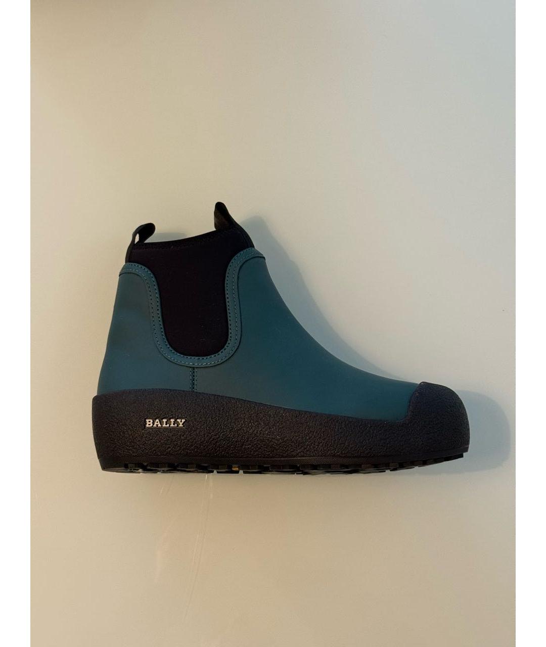 BALLY Зеленые кожаные полусапоги, фото 9