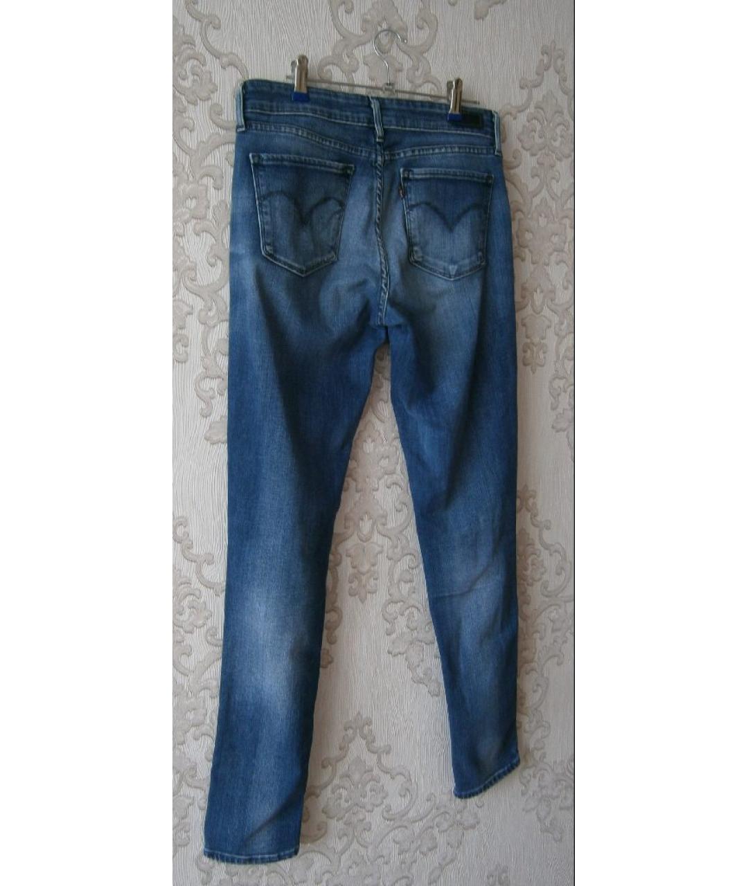 LEVI'S Синие хлопковые брюки узкие, фото 2