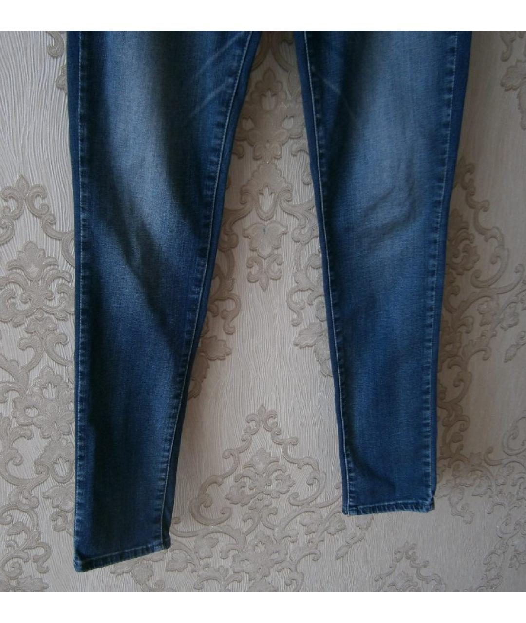LEVI'S Синие хлопковые брюки узкие, фото 5