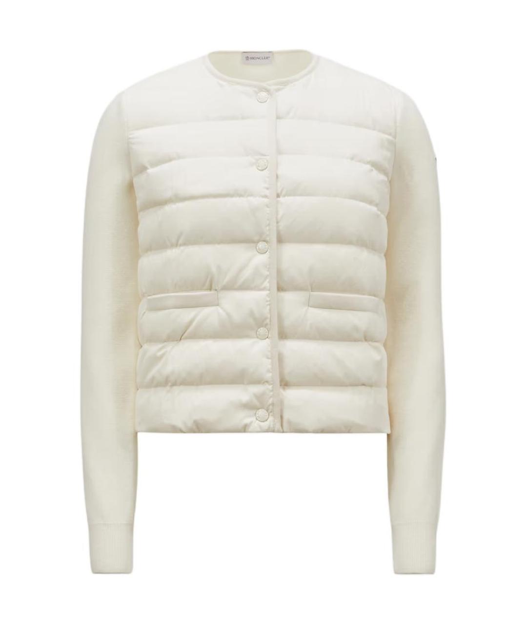MONCLER Белый пуховик, фото 1
