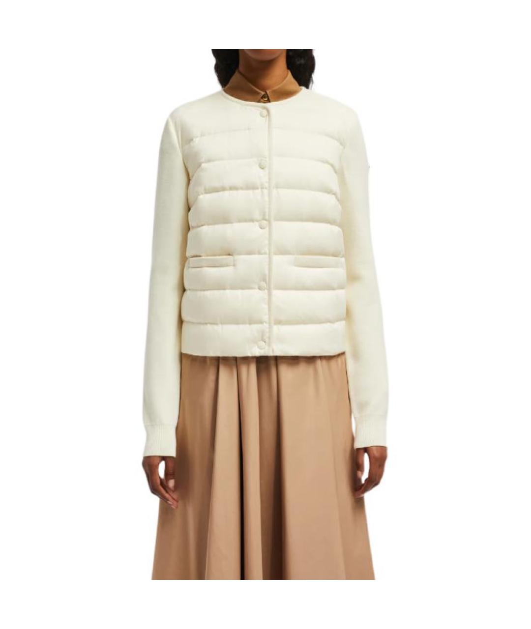 MONCLER Белый пуховик, фото 3