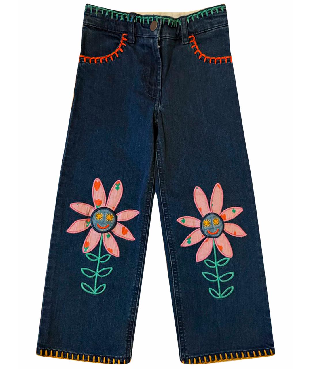 STELLA MCCARTNEY KIDS Синие хлопковые детские джинсы, фото 1