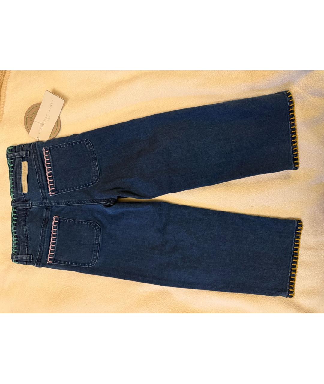 STELLA MCCARTNEY KIDS Синие хлопковые детские джинсы, фото 6