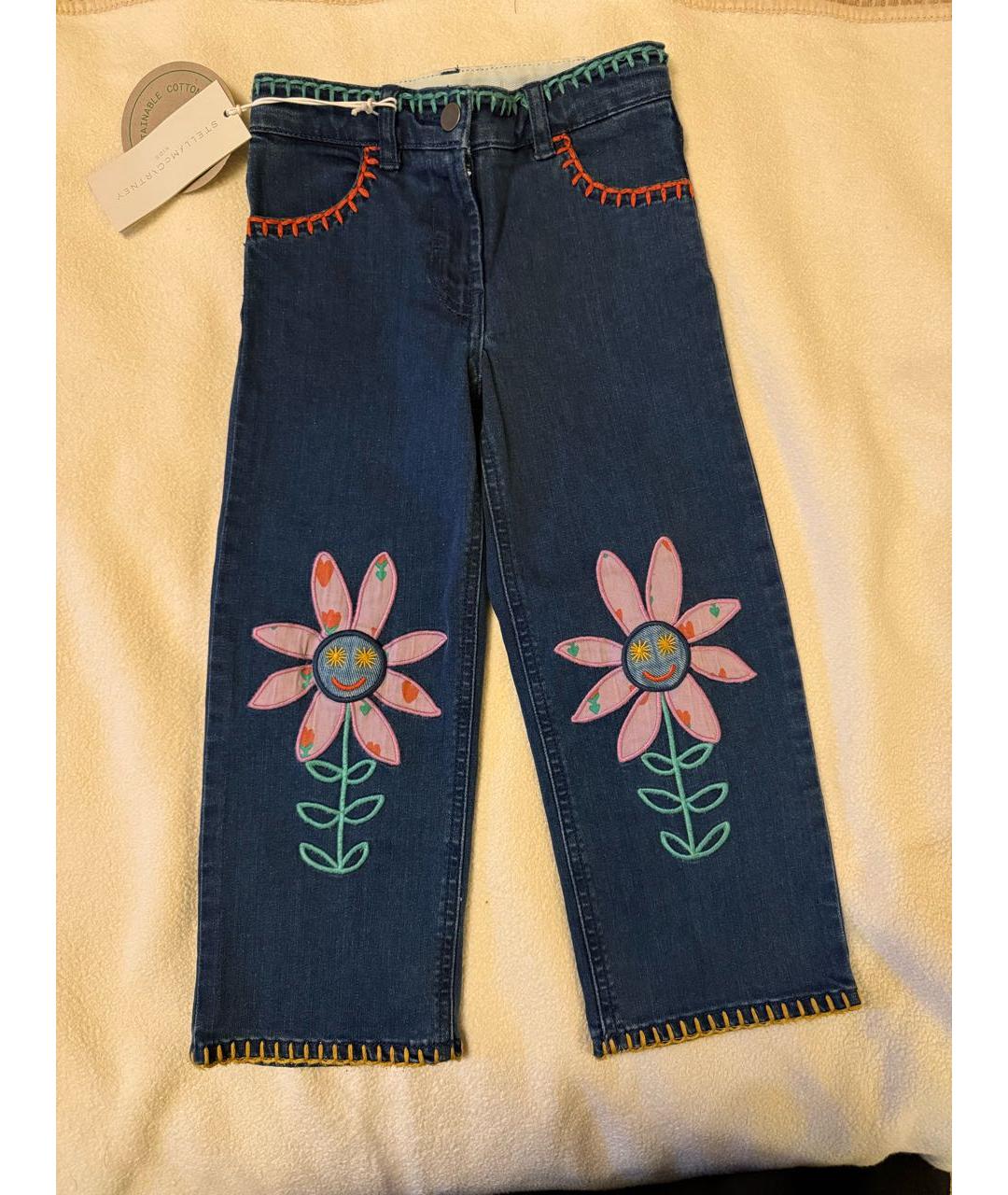 STELLA MCCARTNEY KIDS Синие хлопковые детские джинсы, фото 9