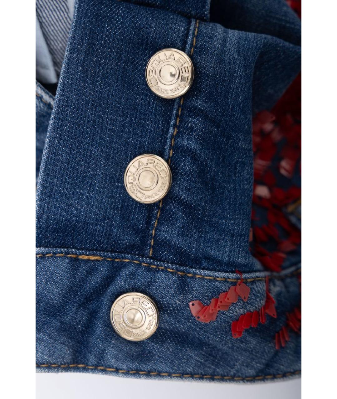DSQUARED2 Мульти хлопковая юбка мини, фото 7