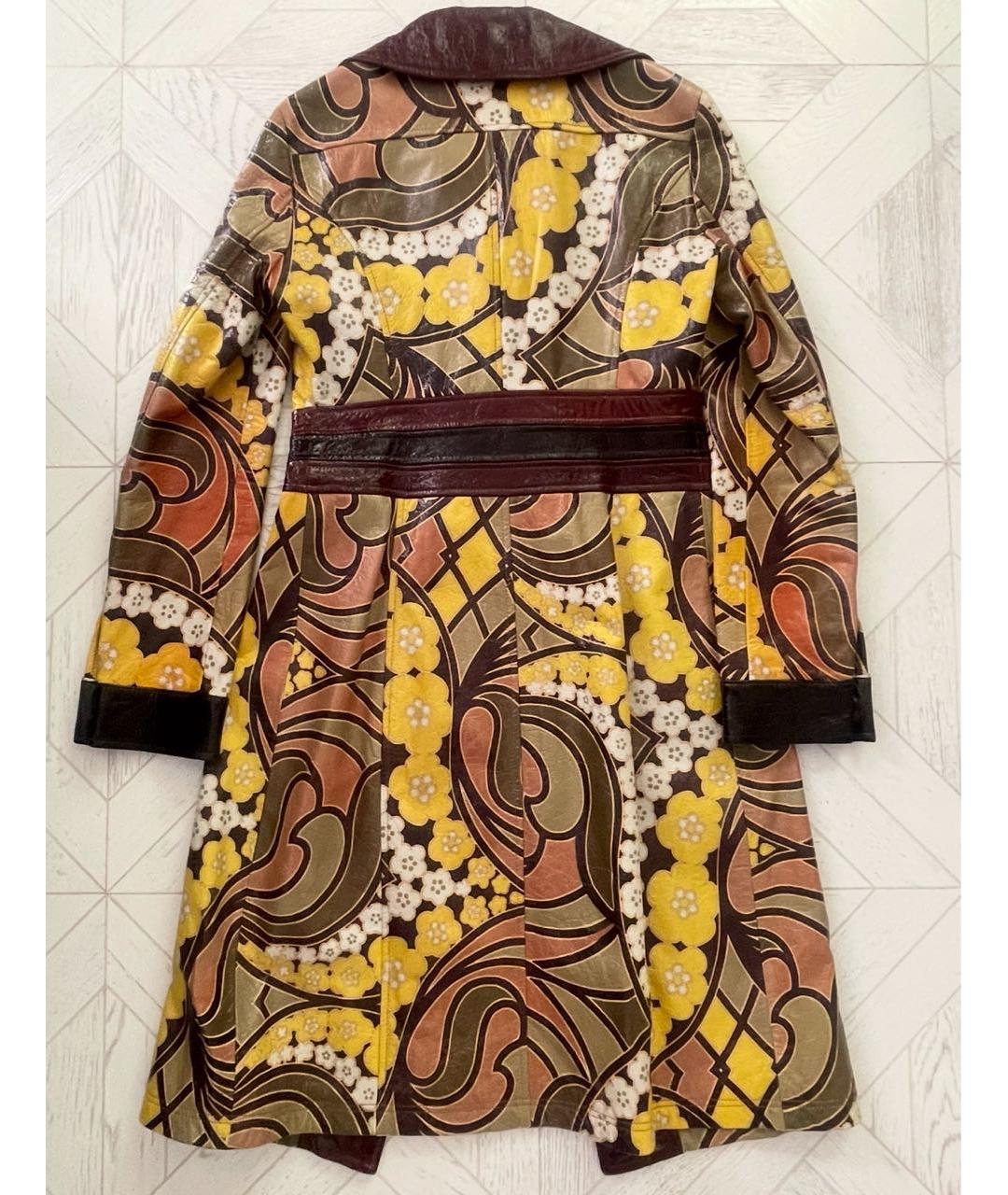 DOLCE&GABBANA Мульти кожаное пальто, фото 2