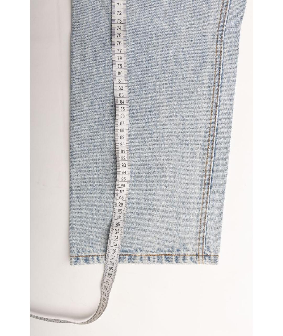 ALEXANDER WANG Голубые хлопковые прямые джинсы, фото 9