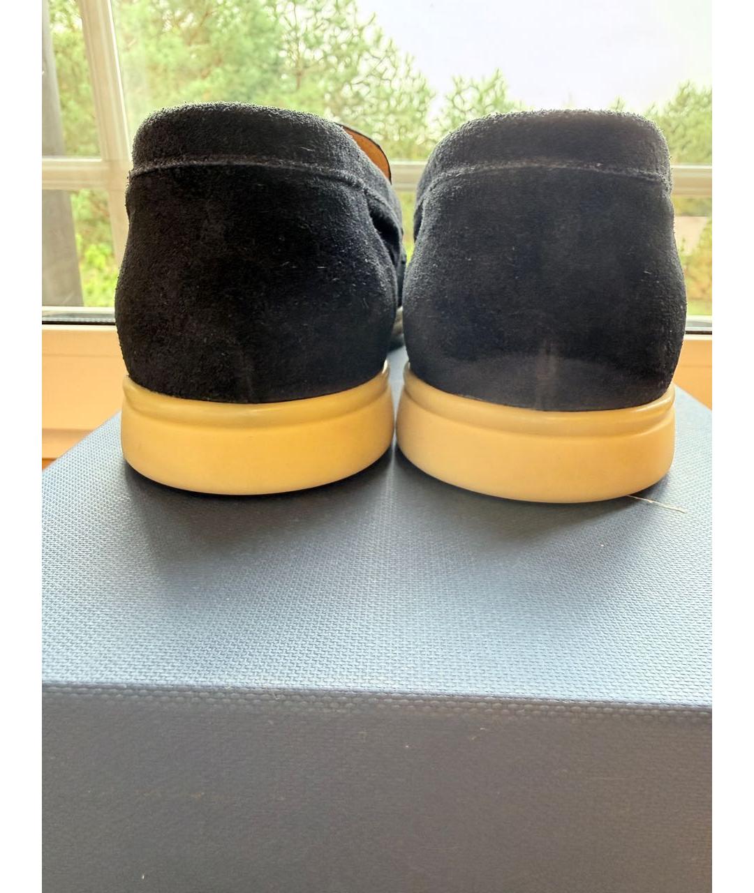 MILLE885 Темно-синие кожаные лоферы, фото 4