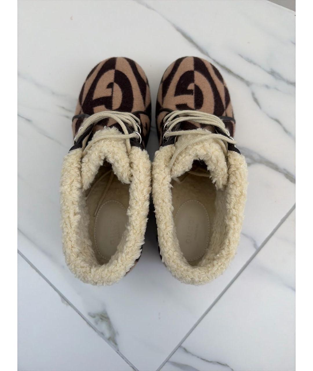 GUCCI Бежевые полусапоги, фото 3