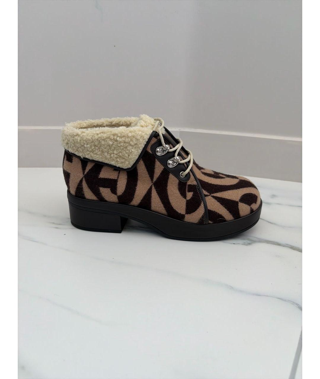 GUCCI Бежевые полусапоги, фото 8