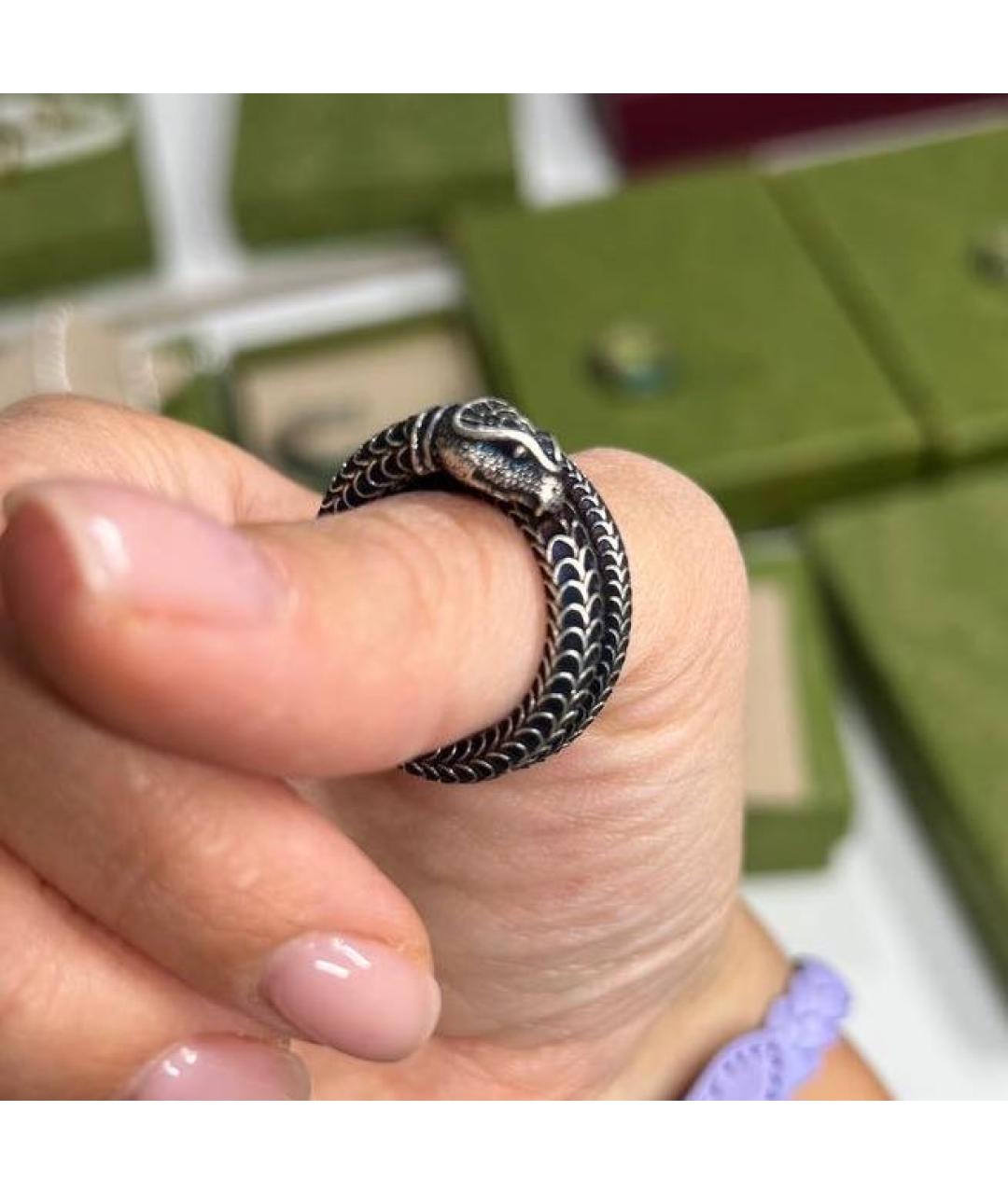 GUCCI Серебряное серебряное кольцо, фото 4