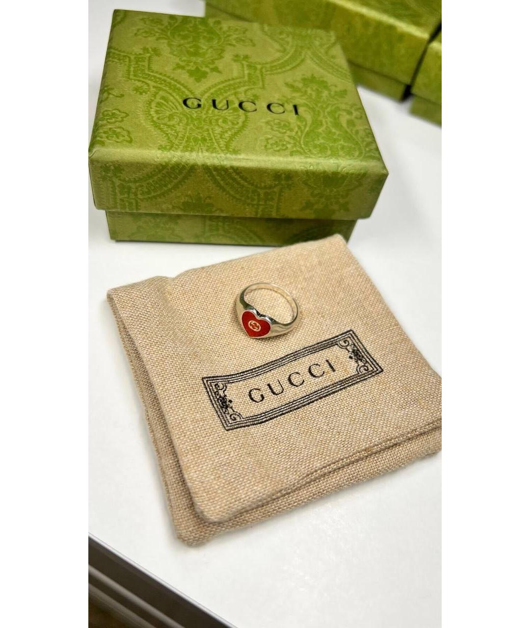 GUCCI Серебряное серебряное кольцо, фото 2