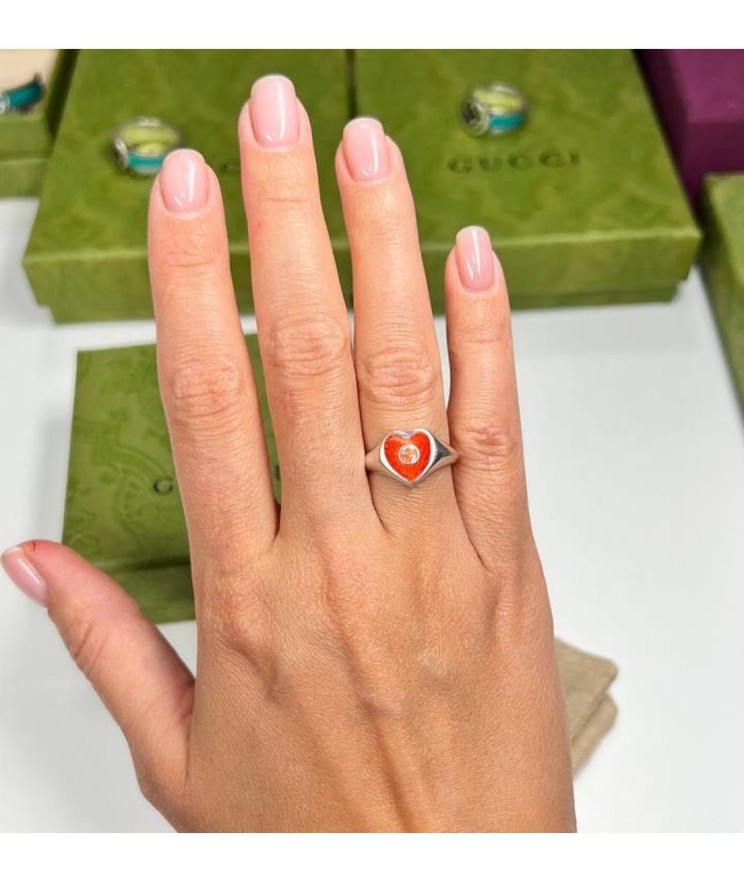 GUCCI Серебряное серебряное кольцо, фото 4