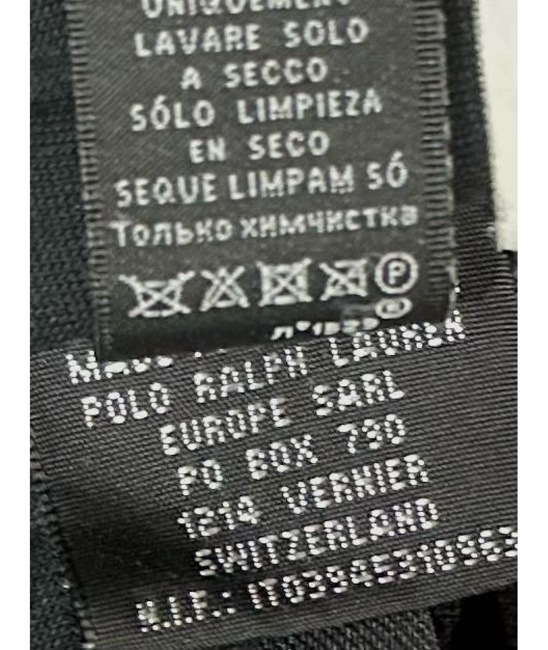 RALPH LAUREN Черный шелковый пуховик, фото 4