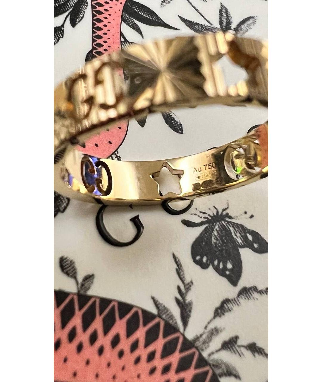 GUCCI Золотое кольцо из желтого золота, фото 4