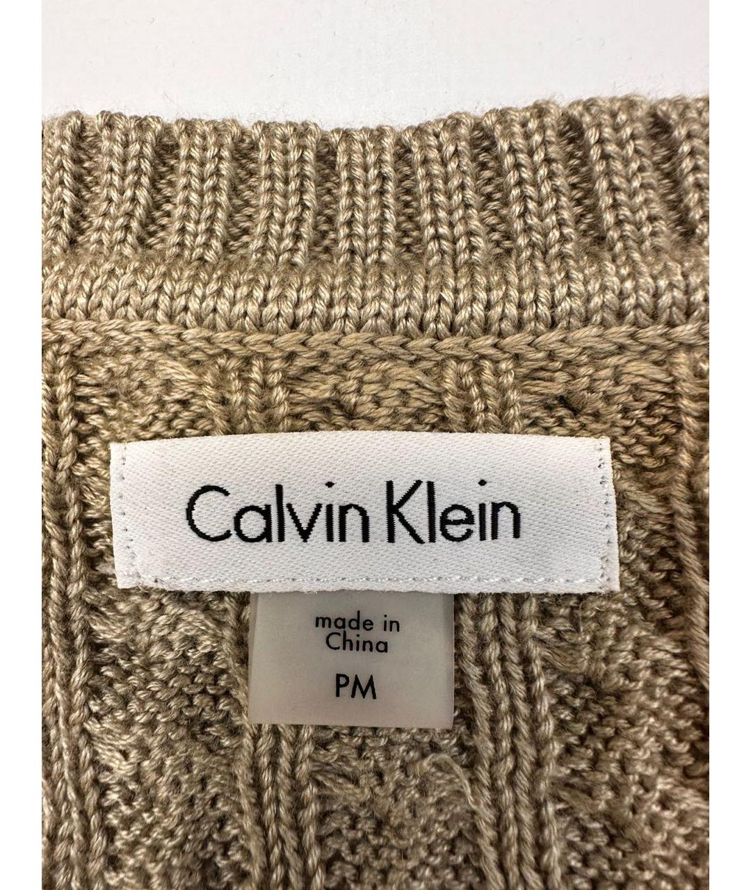 CALVIN KLEIN Бежевое повседневное платье, фото 4